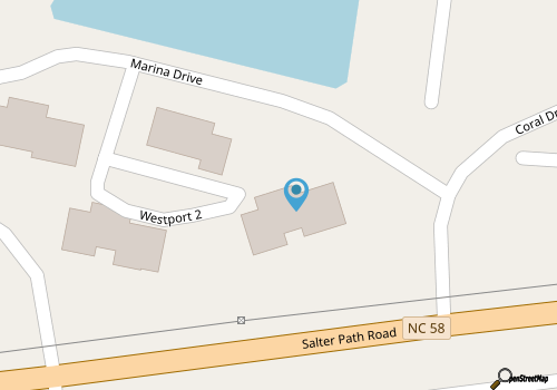 Westport D-2: Soundfront Condo 3 Bedrooms 3 Full Baths in Pine Knoll Shores map location