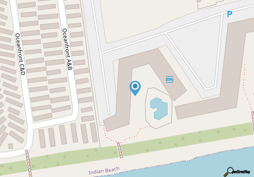 Oceanfront Condo with best community amenities on the Island! map location