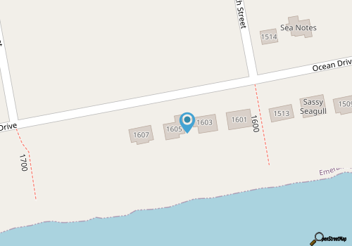 Hide 'n Sea, Oceanfront House in Emerald Isle, NC! map location