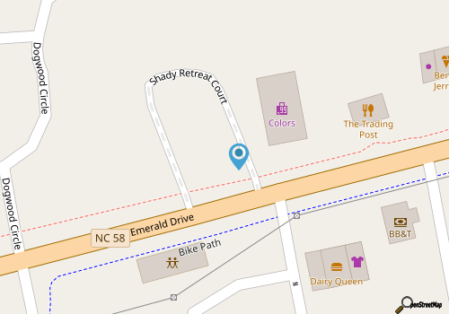 Peace at the Pier Cottage A With King Size Bed map location