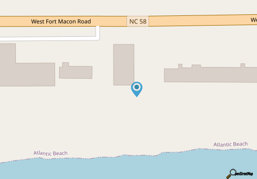 Ocean Sands 204A, Oceanside Condo in Atlantic Beach, NC! map location