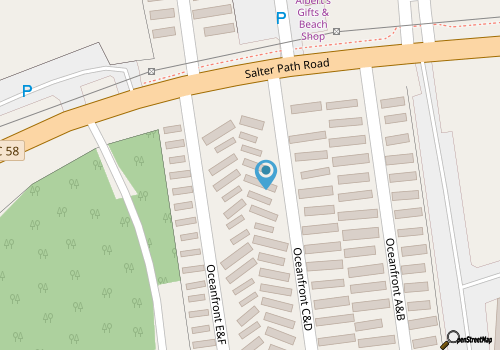 Summer Winds A-115, Oceanfront Condo in Indian Beach, NC! map location