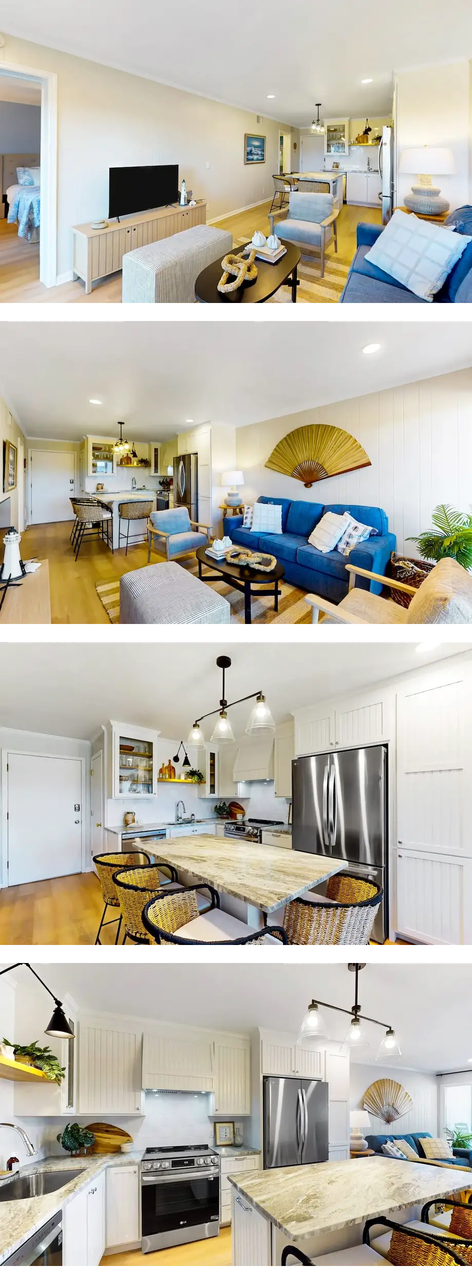 Charming ocean view condo with open layo...