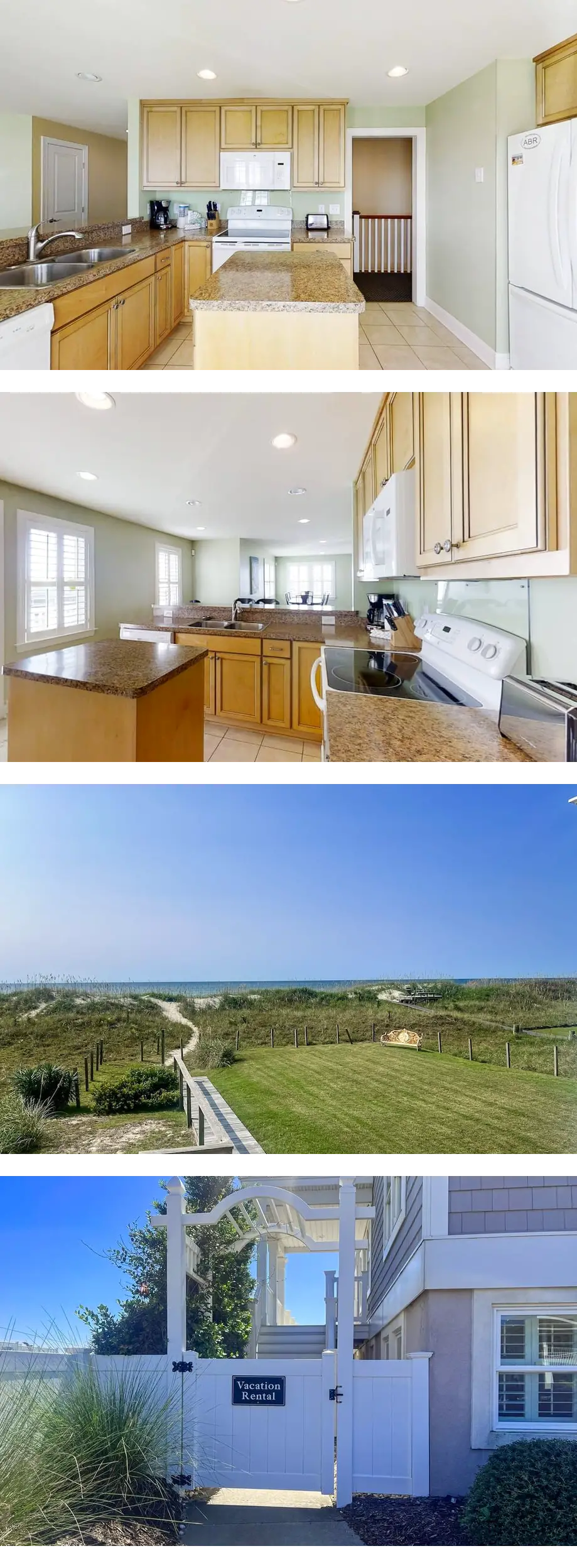 Spacious oceanfront home with large deck...