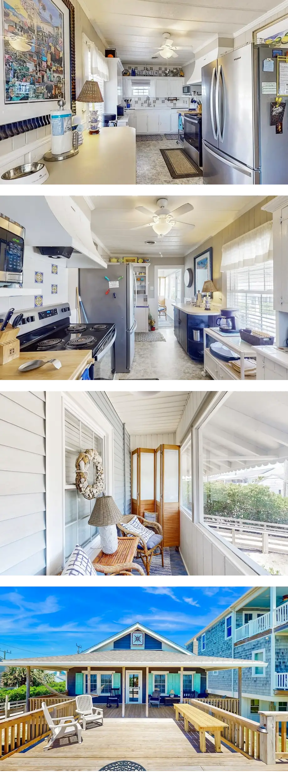 Charming oceanfront beach cottage with W...